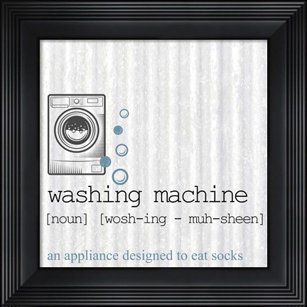Framed Washing Machine 1 Print