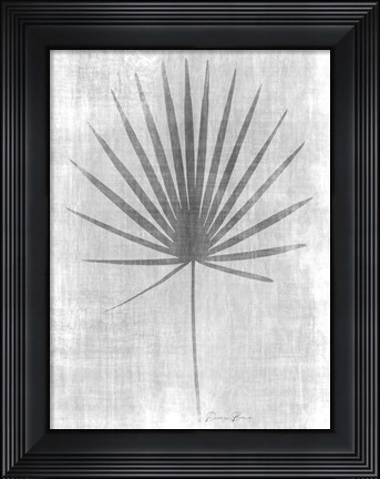 Framed Tone on Tone Palm 1 Print