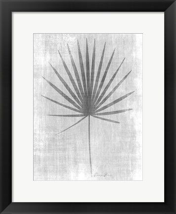 Framed Tone on Tone Palm 1 Print