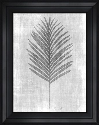 Framed Tone on Tone Palm 2 Print