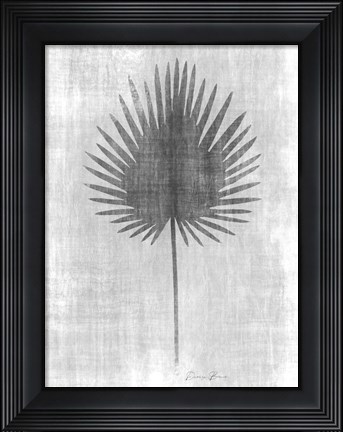 Framed Tone on Tone Palm 3 Print