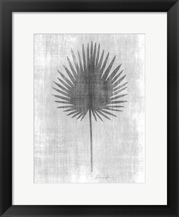 Framed Tone on Tone Palm 3 Print