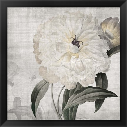 Framed Traditional Peony Print