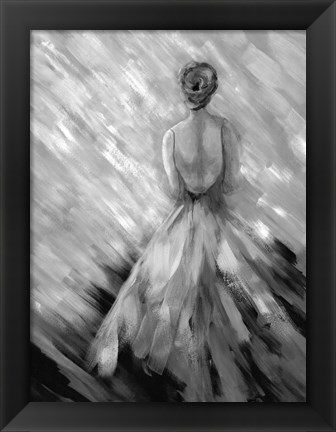 Framed Dancing BW Queen 3 Print