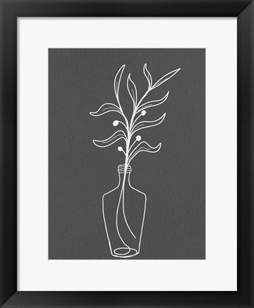 Framed Modern Vase 1 Print