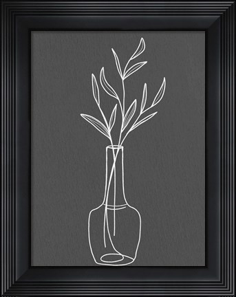 Framed Modern Vase 2 Print