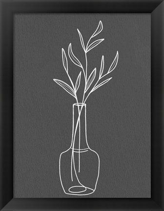 Framed Modern Vase 2 Print