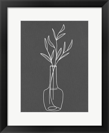 Framed Modern Vase 2 Print