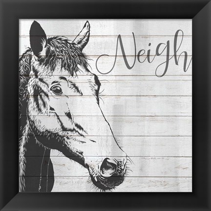 Framed Neigh Print