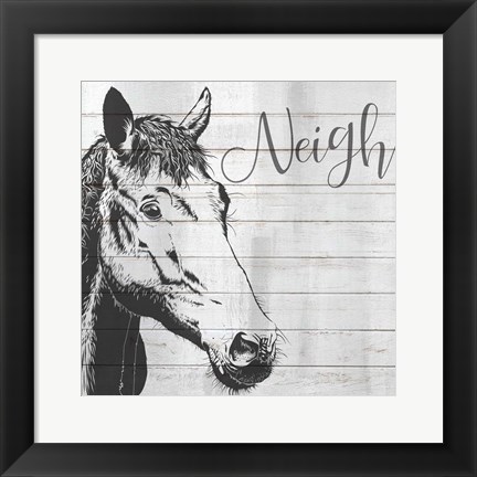 Framed Neigh Print