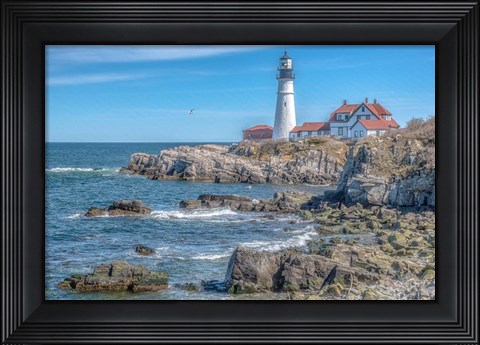 Framed Portland Head LightHouse Print