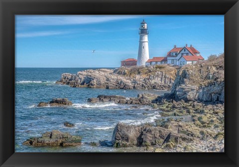 Framed Portland Head LightHouse Print