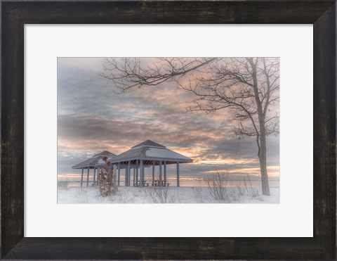 Framed Blue Point Sunrise Print
