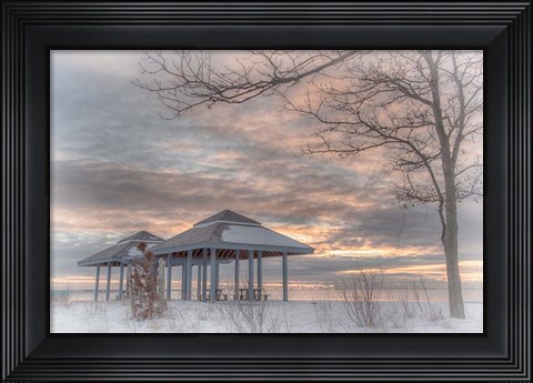 Framed Blue Point Sunrise Print