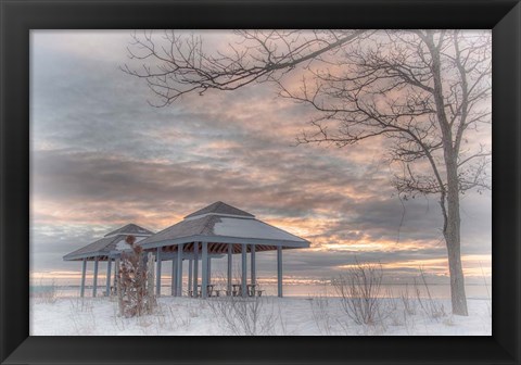 Framed Blue Point Sunrise Print