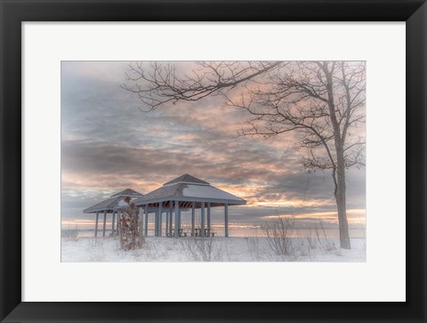 Framed Blue Point Sunrise Print