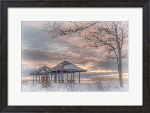 Framed Blue Point Sunrise Print