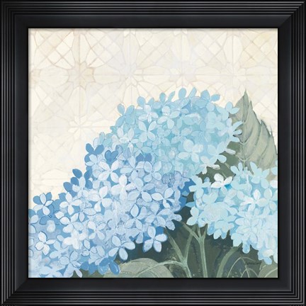 Framed Decorative Hydrangea III Providence Print