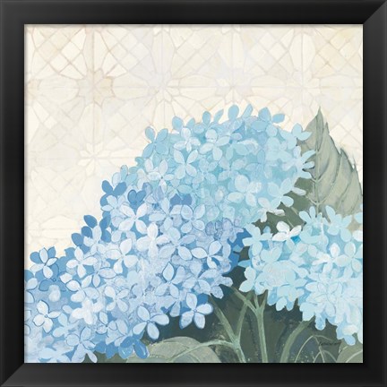 Framed Decorative Hydrangea III Providence Print