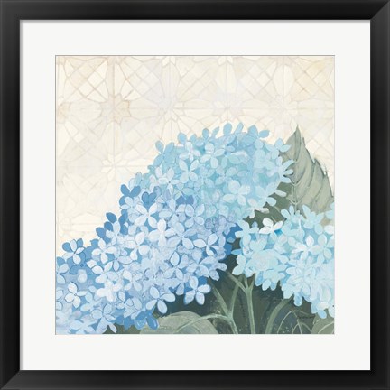 Framed Decorative Hydrangea III Providence Print