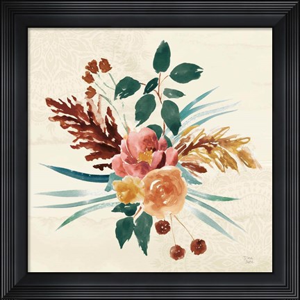 Framed Autumnal Garden III Print