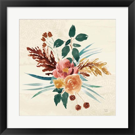 Framed Autumnal Garden III Print