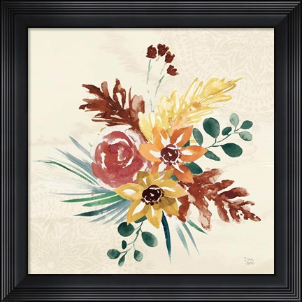 Framed Autumnal Garden II Print