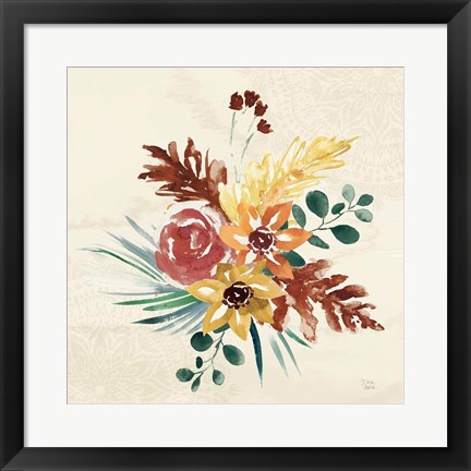 Framed Autumnal Garden II Print