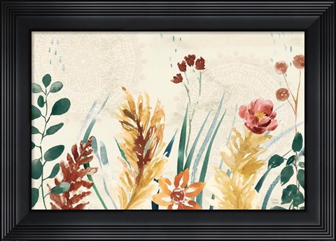 Framed Autumnal Garden I Print