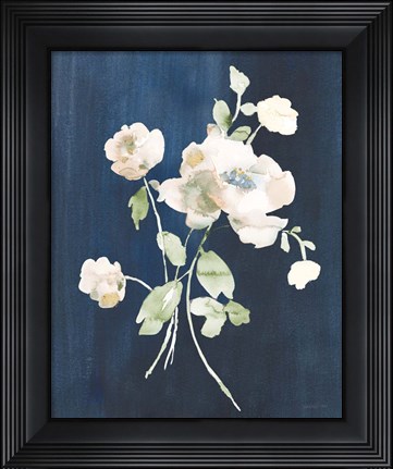 Framed White Florals of Summer III Print