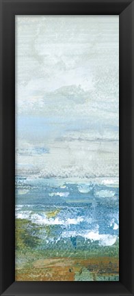 Framed Morning Seascape Panel II Print