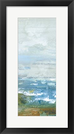 Framed Morning Seascape Panel II Print