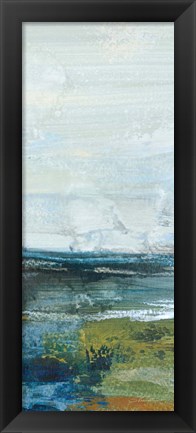 Framed Morning Seascape Panel I Print