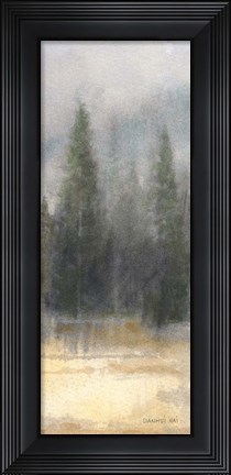 Framed Misty Pines Panel II Print