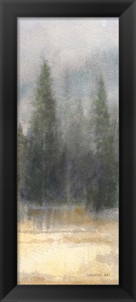 Framed Misty Pines Panel II Print