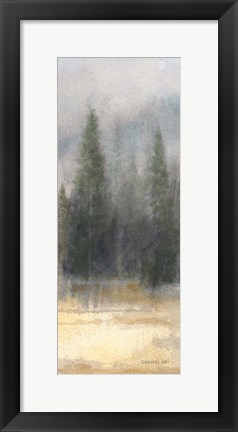 Framed Misty Pines Panel II Print