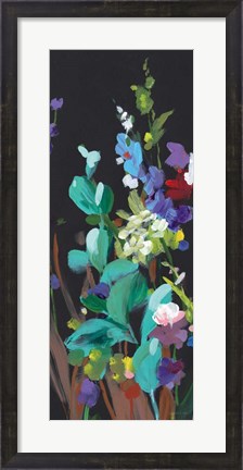 Framed Brightness Flowering Panel I Print