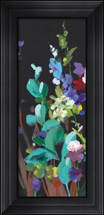 Framed Brightness Flowering Panel I Print
