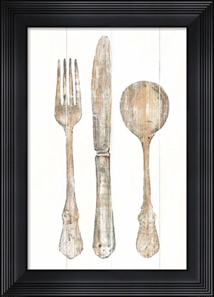 Framed Setting the Table I Print