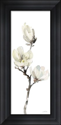 Framed White Magnolia I Panel Print