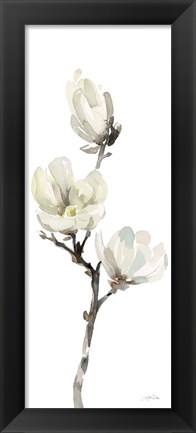 Framed White Magnolia I Panel Print