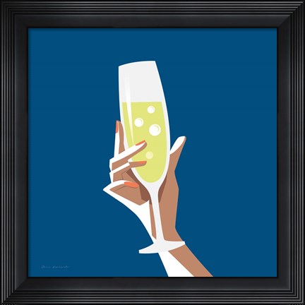 Framed Cocktail Time II Sq Print