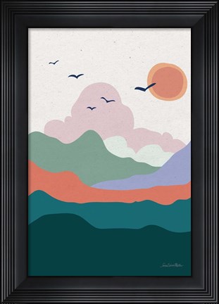 Framed Hills and Valleys II v2 Print