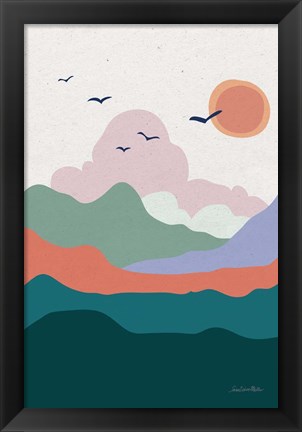 Framed Hills and Valleys II v2 Print