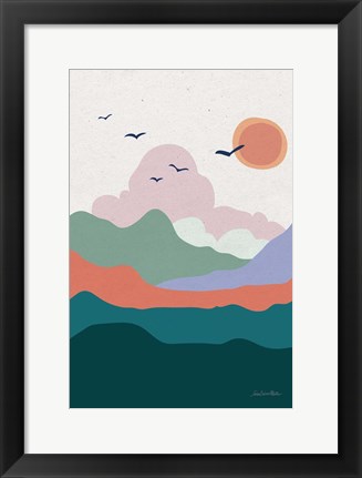 Framed Hills and Valleys II v2 Print