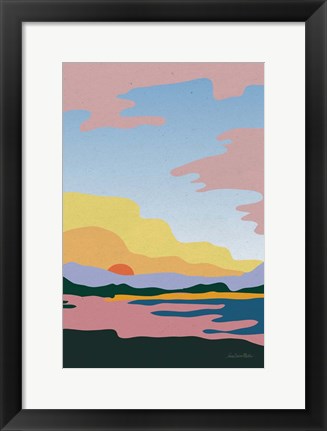 Framed Hills and Valleys III v2 Print