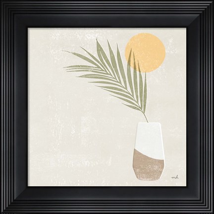 Framed Sun Palm II Sq Print