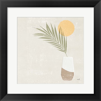 Framed Sun Palm II Sq Print