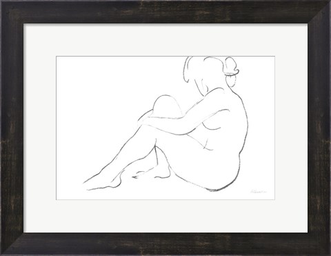 Framed Nude Sketch IV v2 Print