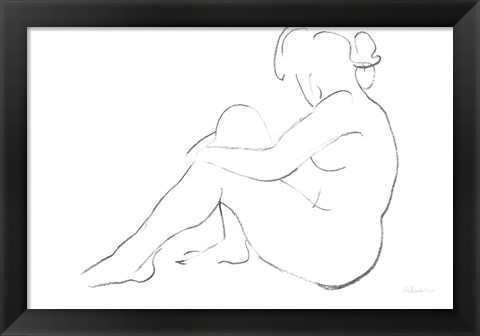 Framed Nude Sketch IV v2 Print